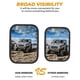 thumbnail image 3 of Doors Off Mirrors for Jeep Wrangler CJ YJ TJ JK JL & Unlimited, Wider Rearview Mirrors Square Door S, 3 of 5