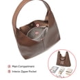 thumbnail image 5 of FOXER Minimalismo Invierno Cuero Partido Mujer Bolso de Mano de Cuero de Vaca Bolso de Hombro Grande Casual Bolso de Hombro Regalo de Navidad, 5 of 5