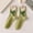 Green, variant on Womens Cute Crew Socks for Women Floral Socks Women Flower Socks for Sports and Daily Wear Pink One Size