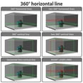 thumbnail image 3 of Takamine 16 Lines Laser Level, Red and Green 4x360 4D Cross Line Professional Laser with Two 360°Vertical and Two 360°Horizontal for Construction,Home Renovation,Rechargeable Battery, 3 of 8