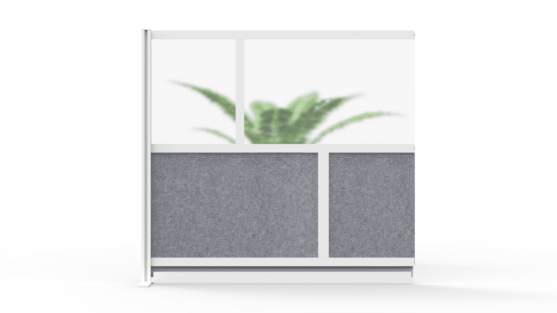 FSE 373-MW-5348-XFCG Modular Room Divider Wall System - 53" x 48" Add-On Wall