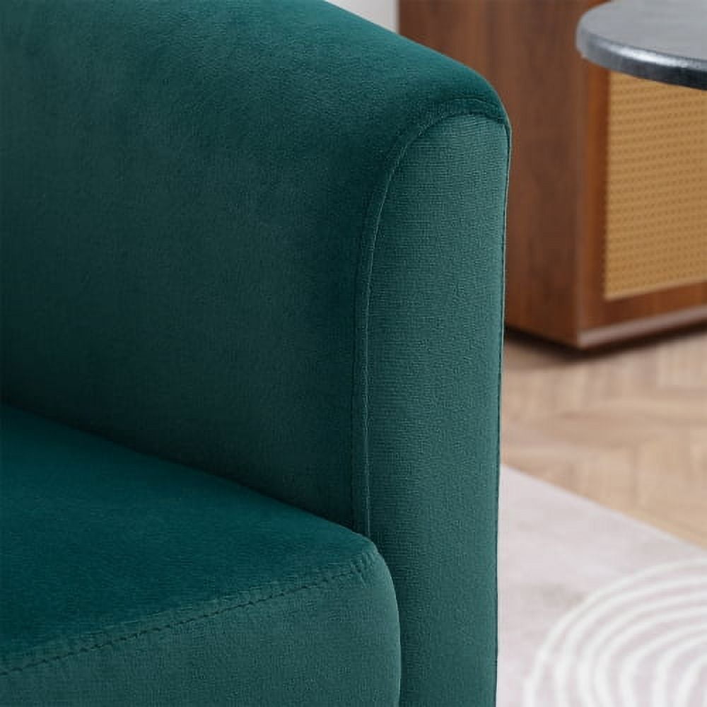 BSHTI 27.36inch Wide Swivel Chair,Mid-century Swivel Chair with Armrest for Livingroom