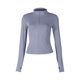 thumbnail image 2 of TaTaai Zipper Front Yoga Top, Women's Long Sleeve Round Neck Sun Protective Shirt, UPF Athletic Wear for Outdoor Exercise and Fitness Gift, 2 of 5