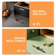 thumbnail image 3 of unbranded 4Ud Manijas Vintage Para Puertas Y Cajones De Muebles De Zinc Con Estilo Retro Y Mantenimiento Bajo, 3 of 6