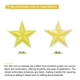 thumbnail image 3 of Uxcell 33Pcs Star Patches Iron on Patches Sew Embroidered Yellow 1.1 inch, 3 of 6