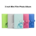 thumbnail image 4 of 3-Inch 96 Pockets PU Leather Instant card album Photo Card Collection Album Picture Case for Mini 8/9/7s/25/70/90,Type 6, 4 of 9