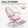thumbnail image 3 of Dowinx Gaming Chair Ergonomic with Footrest and Double Layer Thick Cushion PU Leather Pink, 3 of 6