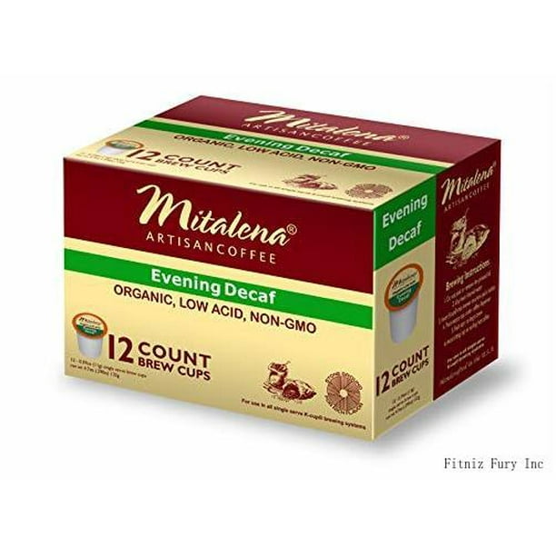 Decaf Low Acid Pods 72Ct Decaffeinated Organic For Keurig K Cup Maker