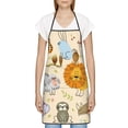 thumbnail image 3 of Yiaed Animals Print Kitchen Apron with Hand Wipe Pockets,Big Pocket,Aprons for Women with Pockets, Waterproof for Cooking Baking, 3 of 7