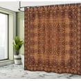 thumbnail image 5 of Ambesonne Vintage Shower Curtain, Persian Lace, 69"Wx70"L, Orange Brown, 5 of 5