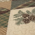 thumbnail image 4 of Donna Sharp Pine Star Pieced & Embroidered Cotton Decorative Throw, 4 of 6