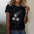 thumbnail image 2 of Birdeem T-Shirt Décontracté pour Femmes Imprimé Col Rond Manches Courtes Chandail Blouse Tops, 2 of 8