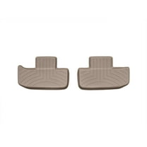 WeatherTech Custom Fit FloorLiners compatible with 2017-2023 Dodge Challenger - 2nd Row (2-Piece Liner), Tan