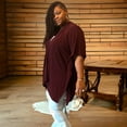 thumbnail image 4 of Plus Size Unique Asymmetrical Hem Sweater, 4 of 6