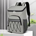 thumbnail image 1 of Mochila térmica Para el almuerzo Likrtyny Bolsa térmica aislada Para picnic a prueba de fugas Gris, 1 of 9