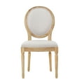 thumbnail image 4 of GDF Studio Newman French Country Fabric Dining Chairs, Set of 4, Beige and Natural, 4 of 11