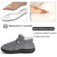 thumbnail image 3 of Northblanc Womens Slippers Comfort Moccasin Foam Slipper Closed Back Fur Lined Warm House Shoes, 3 of 9