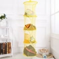 thumbnail image 5 of Grandest Birch 4 Layers Mesh Folding Kids Toys Storage Rack Hanging Basket Sundries Organizer Durable Large Capacity Foldable Hang, 5 of 8