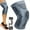 Gray, variant on Knee Brace, Adjustable Knee Compression Sleeve Support for Arthritis Pain, Elastic Plus Size Knee Pads Brace for Men and Women