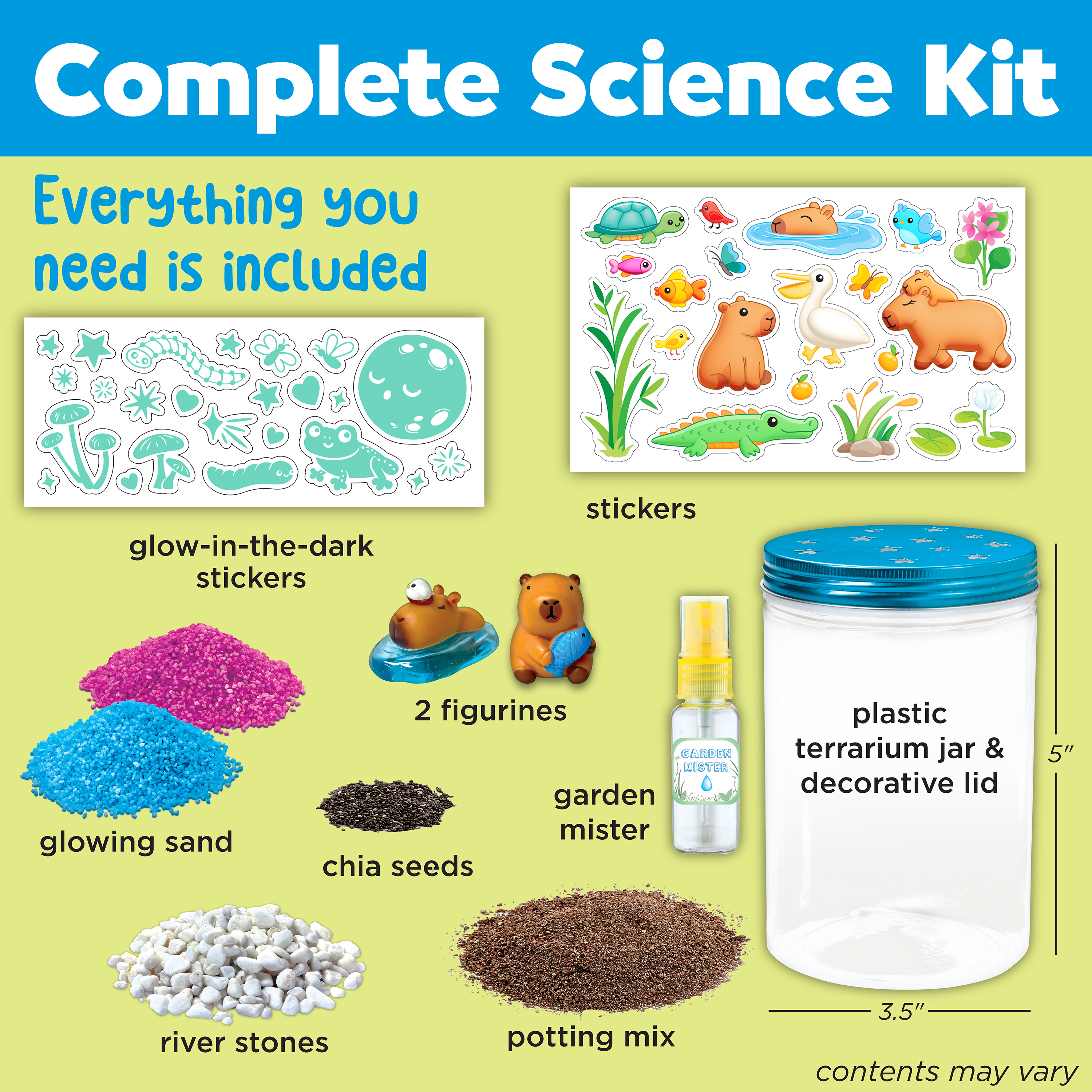 Creativity for Kids Grow 'N Glow Terrarium Kit, Capybara photo 2