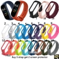 thumbnail image 2 of Xiaomi Mi Band 3 4 correa de silicona para Miband 3 4 deportes reemplazo wristbad Band pulsera, 2 of 4