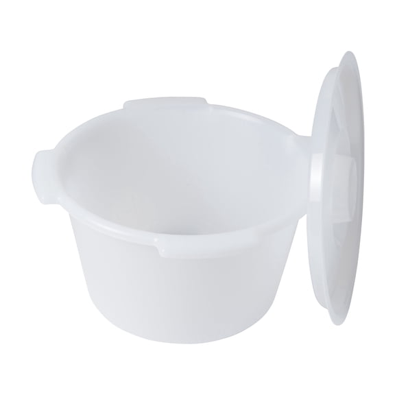 DMI Universal Commode Pail with Lid, 7 Quart Capacity, Fits Most Free-Standing Commodes