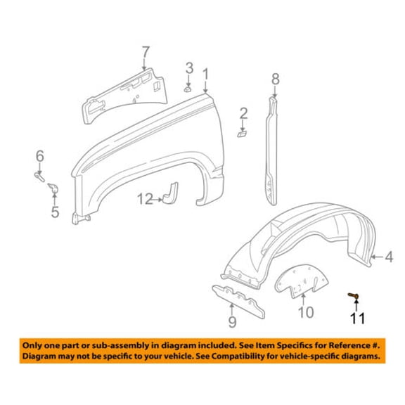 GM OEM Fender-Splash Shield Retainer Clip 332364