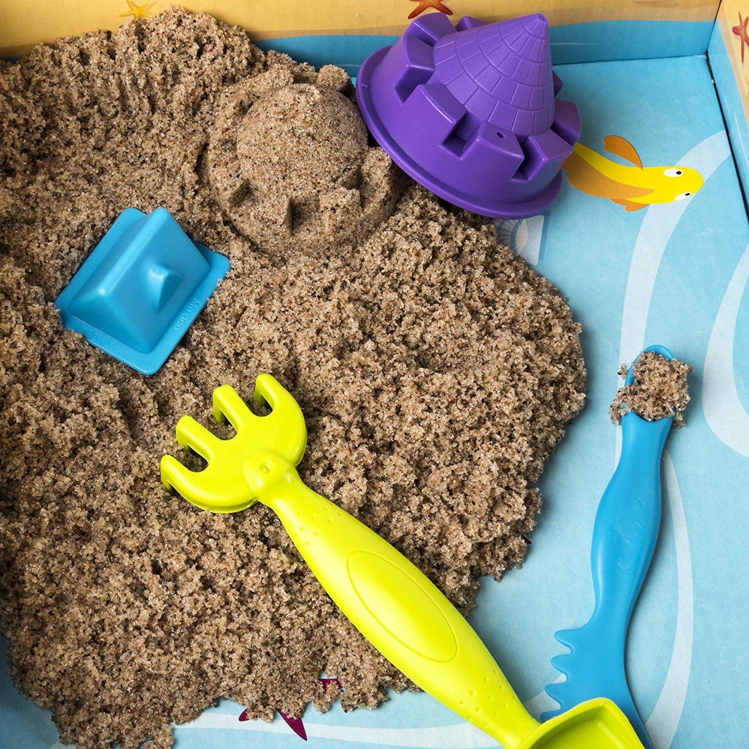 Tools Beach Day Fun Playset with Castle Molds a The One and Only Kinetic Sand 
