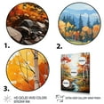 thumbnail image 3 of Designart "Birch Woods Autumn euphony I" Floral Floater Framed Wall Art Print, 3 of 7
