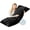 Black, variant on Faux Fur Fluffy Body Pillow for Adults - Firm Body Pillow Insert with Shredded Blue Memory Foam, Adjustable Height, Soft Support for Side Sleeping, Pregnant Women, Washable, 20x54 Inch (Pink)