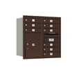thumbnail image 3 of Salsbury Industries Recessed Private 11 Door Rear Load 4C Horizontal Mail Center with 1 Parcel Locker, 3 of 4