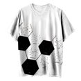 thumbnail image 4 of Blusa informal de manga corta con estampado geométrico de manga corta para mujer Fridja  gope2804, 4 of 6