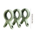 thumbnail image 3 of 3/6 pinzas para ropa antideslizantes multifuncionales para tendedero (3 piezas verdes), 3 of 3