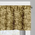 thumbnail image 5 of Ambesonne Tropical Valance & Curtain, Brownish Palm Trees Art, 55"x45", Pastel Brown Fawn Khaki, 5 of 7