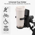 thumbnail image 6 of Gromast 2 in 1 Foldable Stroller Cup Holder + Phone Holder, 360°Rotatable with Adjustable Clip, Universal Cup Holder for Stroller, Wheelchair, Bike, Walker, Scooter, Tricycle - Black, 6 of 11