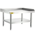 thumbnail image 4 of VEVOR Stainless Steel Equipment Grill Stand, 48 x 30 x 24 Inches Stainless Table, Grill Stand Table with Adjustable Storage Undershelf, Equipment Stand Grill Table for Hotel, Home, Restaurant Kitchen, 4 of 9