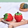 thumbnail image 3 of jesticaly Fruit Fraise Étoile Mini Décoration Réaliste Simulation Mignonne Miniatures Réalistes Décorations Maison de Poupée Artisanat Fraise, 3 of 6