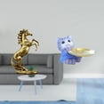 thumbnail image 2 of Estatua De Resina De Gato Y Caballo De Pie, Bandeja, Escultura Para Decoración De Mesa, Artesanía Hecha A Mano, Regalo Moderno Para Hoteles, Estanterías, Chimeneas, Armarios, Estantes,, 2 of 8