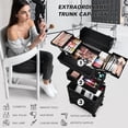 thumbnail image 2 of Estuche de maquillaje FRENESSA 3 en 1 con ruedas y gran capacidad de almacenamiento, 2 of 7