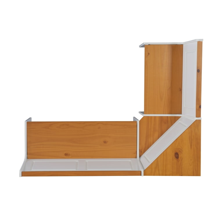 Linon Ardmore Wood Corner Dining Breakfast Nook with Table and