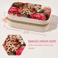 thumbnail image 5 of Rose Leopard Velvet Portable Decorative Box with Removable Compartment - Jewelry Stand, Necklace Organizer, and Gift, 5 of 7
