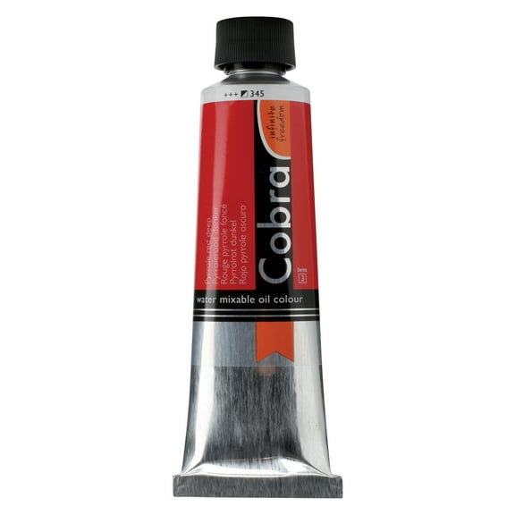 Cobra Water Mixable Oil Colour 150ml, Pyrrole Red Deep