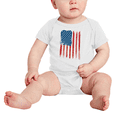 thumbnail image 2 of Red Blue American Flag Funny Baby Clothes Boy Girl Unisex, 2 of 5