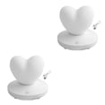 thumbnail image 3 of Billuyoard Luz de noche ajustable romántica Rosa flor forma de corazón lámpara de Control táctil Led decoración para el día regalos de la esposa Blanco 8004 toque 2piezas Billuyoard CBP153741, 3 of 6