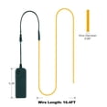 thumbnail image 4 of Tira de luces de neón MaxLax EL Wire amarilla de 5 m con paquete de baterías, 4 of 7