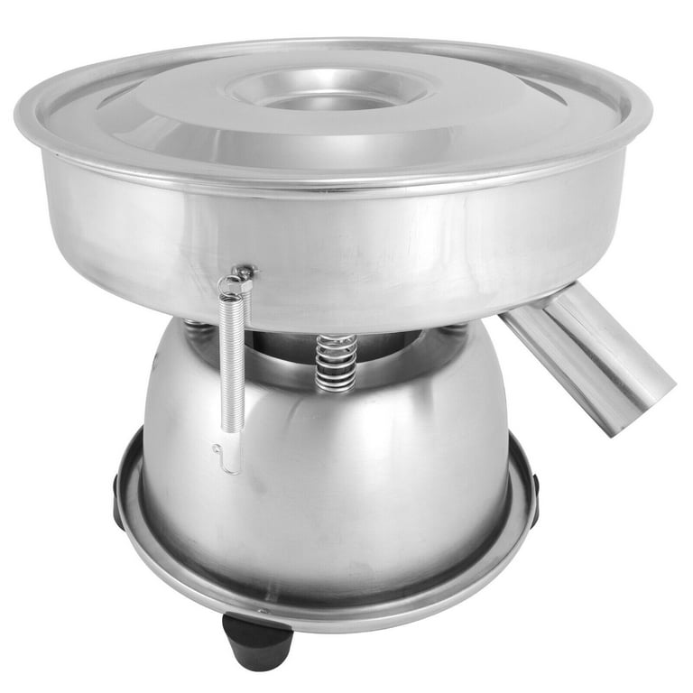 VEVOR Automatic Sieve Shaker Included 40 Mesh + 60 Mesh Flour Sifter Electric Vibrating Sieve Machine 110V 50W Strainers, Silver