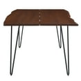 thumbnail image 3 of 74 Inch Dining Table, Brown Black, Wood, Rectangular, Mid Century Kitchen Cafe Bistro Hospitality Restaurant, Modern Contemporary HB34392, 3 of 10