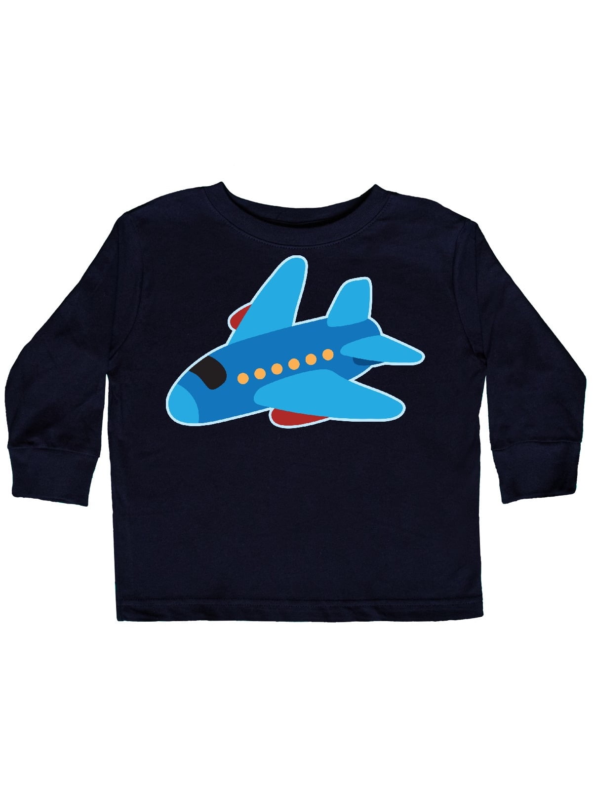 INKtastic Jet Airplane Childs Plane Toddler Long Sleeve TShirt