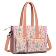 thumbnail image 2 of Teacher Tote Bag,Princess Dress Ballet Pattern Teacher Utility Tote Bag,Large Work Tote Bags for Women with Multiple Pockets,Top Zipper Closure,13.8x10.6x6.7 Inch, 2 of 5