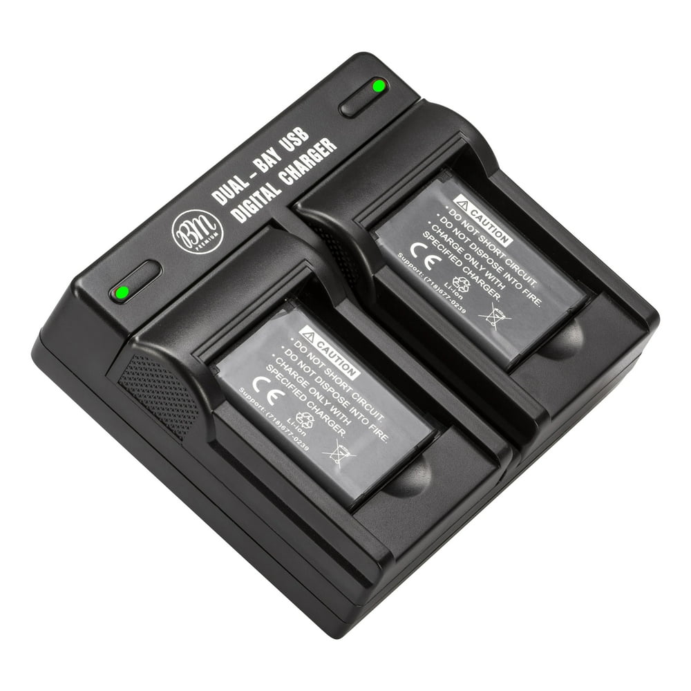 BM 2 ENEL19 Batteries and Dual Bay Battery Charger for Nikon Coolpix